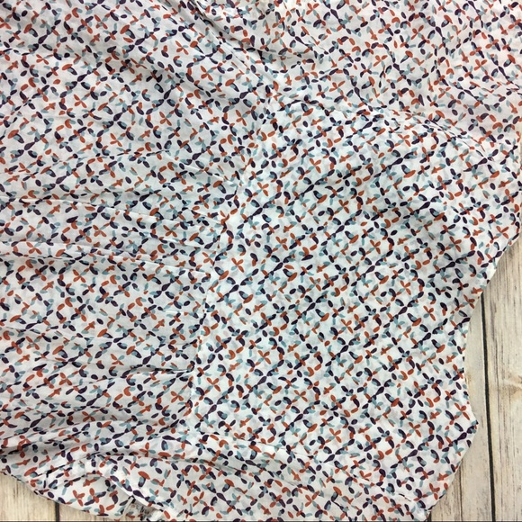 Zara flutter sleeve, multi color cotton dress - Picture 5 of 5